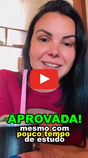 Depoimento em vídeo de aluno(a) aprovado(a)