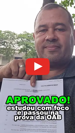 Depoimento em vídeo de aluno(a) aprovado(a)